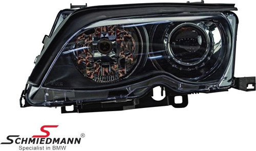 Bmw 3 Serisi Ön Far Elektrikli Motorlu Xenon Sıyah Sol 2001 2004- (Oem No: 63127165775)