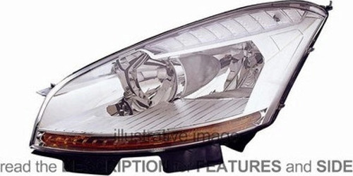 Citroen C4 Pıcasso Ön Far Motorlu Sağ 2006 (Oem No: 6206A8)