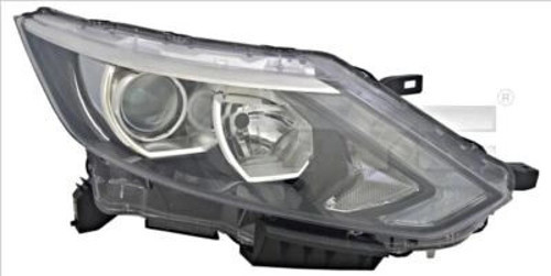 Nissan Qashqai Ön Far Elektrikli Ledli Gündüz Far Sağ 2013- (Oem No: 260104Eh0A)