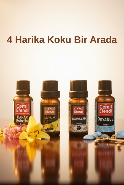 Bahar Esintisi - Lilyum - Sadrazam - Okyanus 10 Ml Tütsü Ve Buhurdanlık Oda Koku Yağı Parfüm Esansı