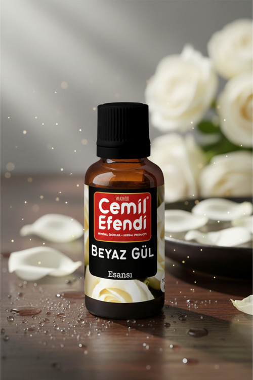 Beyaz Gül Esansı 10 Ml Tütsü Ve Buhurdanlık Difüzör Uçucu Oda Kokusu Yağı Parfüm Esansı