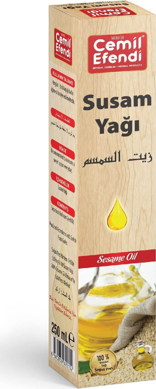 Doğal Saf Soğuk Sıkım Susam Yağı 250 Ml