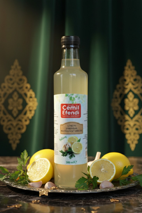 Limon Sarımsak Maydanoz Sirkesi 500 Ml Katkısız