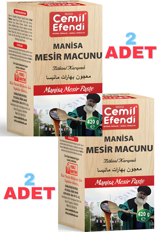 Manisa Mesir Macunu 2 Adet 420 Gr Cam Kavanoz – Geleneksel Ve Doğal Lezzet
