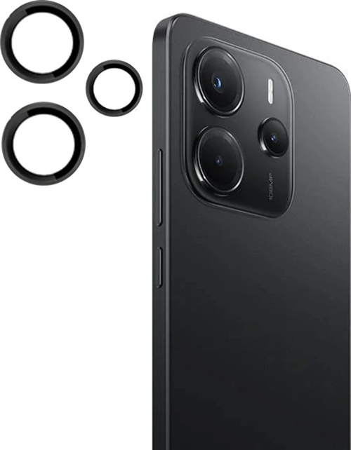 Joko Xiaomi Redmi Note 14 4G Pvd Metal Kamera Lens - Siyah