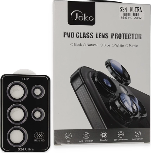 Joko Samsung Galaxy S24 Ultra Pvd Metal Kamera Lens - Derin Mor