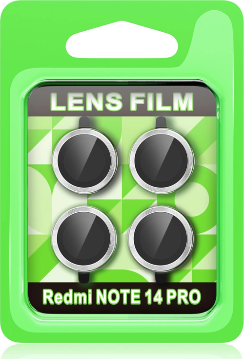 Xiaomi Redmi Note 14 Pro 5G Raze Metal Kamera Lens - Gümüş