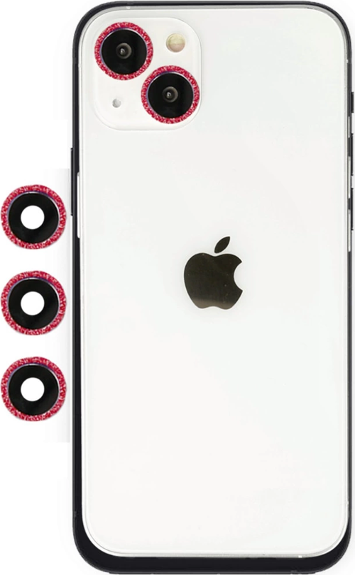 İphone 14 Shine Kamera Lens - Kırmızı