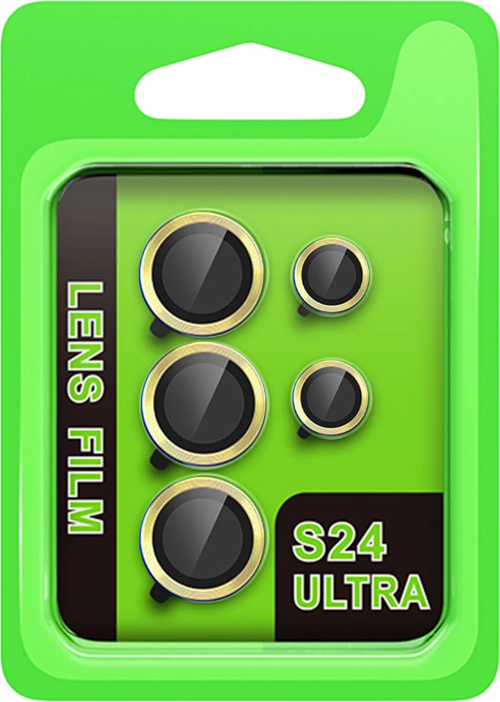 Samsung Galaxy S24 Ultra Raze Metal Kamera Lens - Sarı