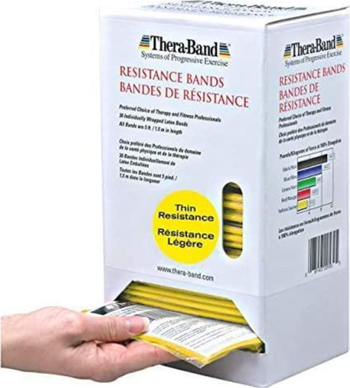 Thera-Band Sarı Yumuşak Egzersiz Pilates Bandı Lastiği 1.5 M Paketli