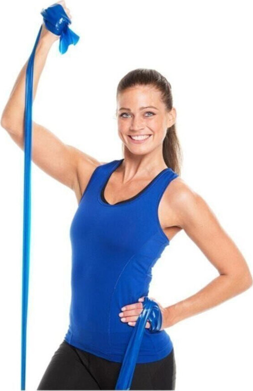 Egzersiz Pilates Bandı Mavi Direnç Lastiği 1,5 M