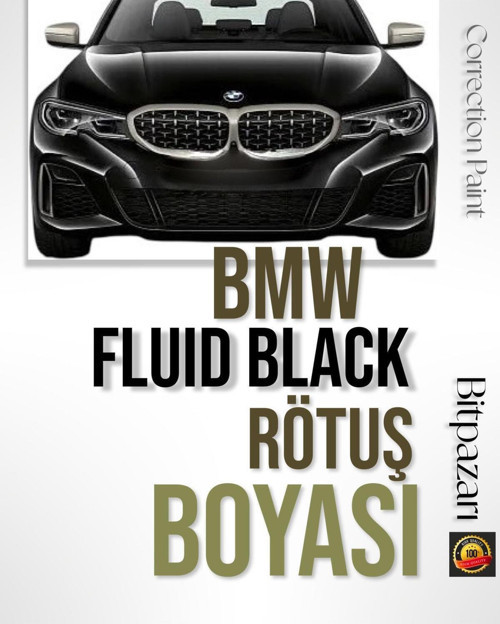 Bmw 668 Siyah - Çizik Giderici Fırçalı Rötuş Boyası 20 Ml - 1,2,3,4,5,6,7,X Serileri