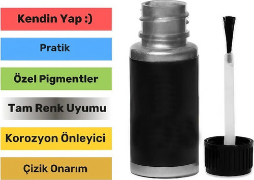 Fiat 695A Kurşun Gri - Profesyonel Çizik Ve Taş İzi Giderici Rötüş Boyası 30Ml.