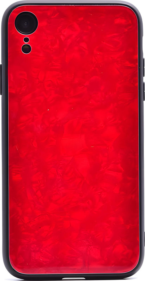 iPhone XR Kılıf Mermer Desenli Marbel Cam Silikon Kılıf