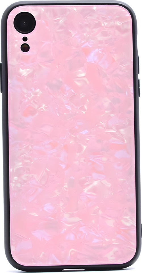 iPhone XR Kılıf Mermer Desenli Marbel Cam Silikon Kılıf
