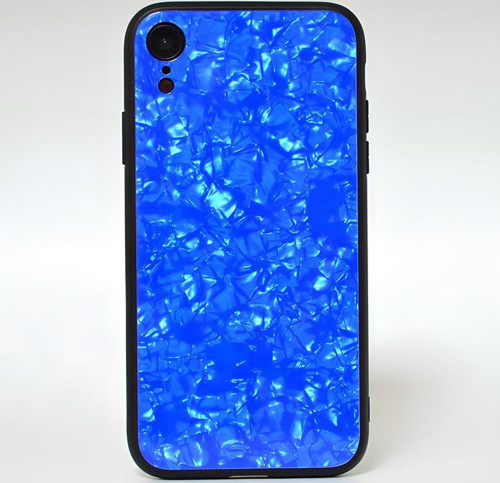 iPhone XR Kılıf Mermer Desenli Marbel Cam Silikon Kılıf