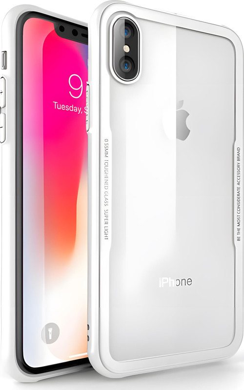 iPhone X / İphone XS Kılıf Kenarları Silikon Arka Kısım Temperli Cam Craft Kılıf