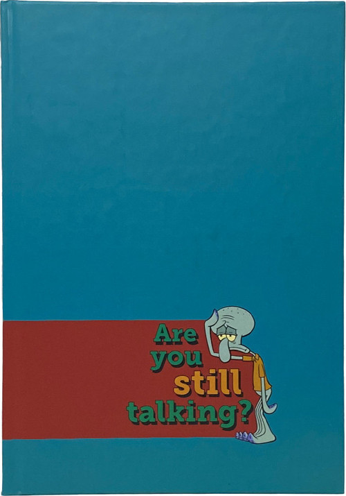 Sponge Bob Are You Still Talking Sert Kapak Çizgili Defter