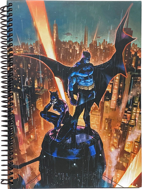 Batman Gotham City Spiralli Sert Kapak Kareli Defter