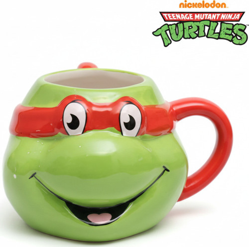 Ninja Turtles Raphael 3D Figürlü Seramik Kupa 500 ml - Özel Tasarım Dev Mug