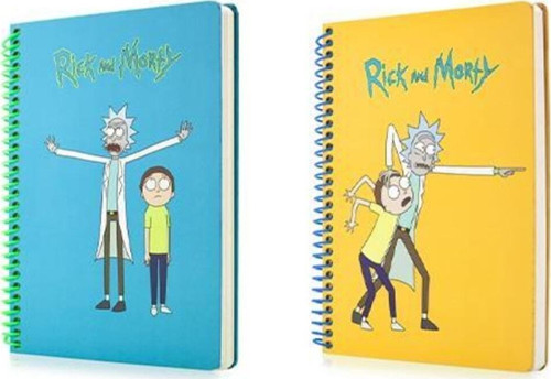 Rick And Morty Butik Defter Seti 2 Adet Kareli Ve Çizgili