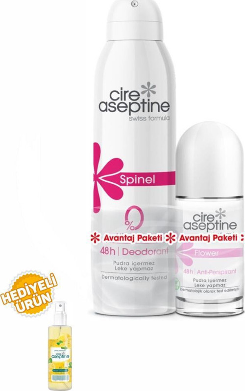 Spinel Deodorant 150Ml+Flower Rollon 60Ml Avantaj Paketi