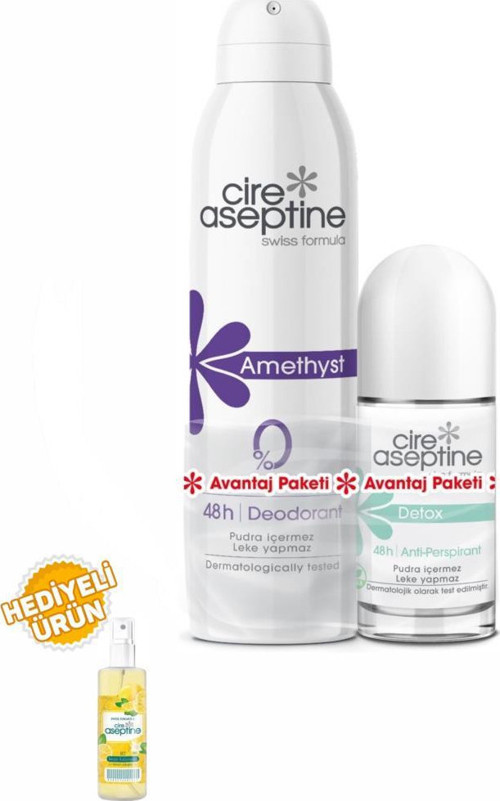 Amethyst Deodorant 150Ml+Detox Rollon 60Ml Avantaj Paketi
