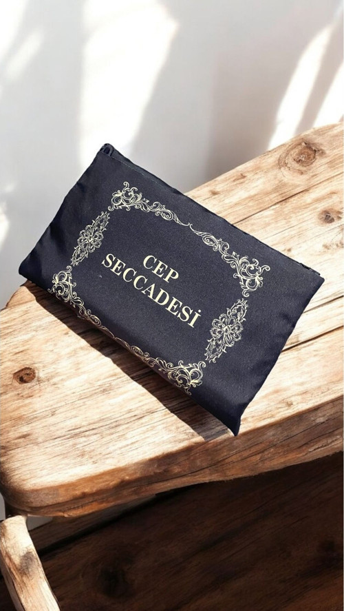 Cep Seccadesi Tesbih Hediye Seti Çeyiz Umre Mevlüt Bohça Seccadesi Çanta Boy Seccade