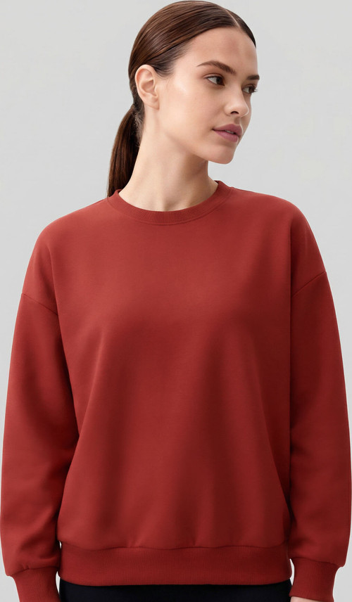 Fiesta Basic O Yaka Oversize Kadın Sweatshirt - 97053