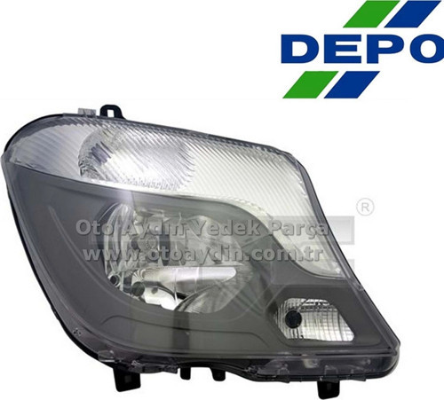 Mercedes Sprt,316,416,516,Cdı Om 651 955 2014- Far Sağ (Oem No:A9068202461)