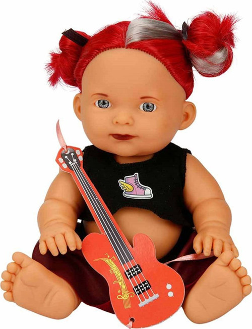 Punk Nil Bebek 23 cm 23495 Kırmızı İki Kulak Saçlı