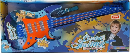 Ctoys Pilli Müzikli Sesli Mavi Electro Giter 5030A