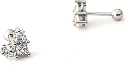 Gümüş Kalp Figürlü Tragus Piercing