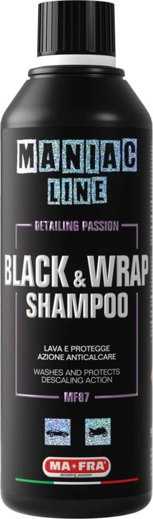 MANIAC LINE Black & Wrap Shampoo Siyah Renk Araçlar İçin Parlatıcı Şampuan 500 ML