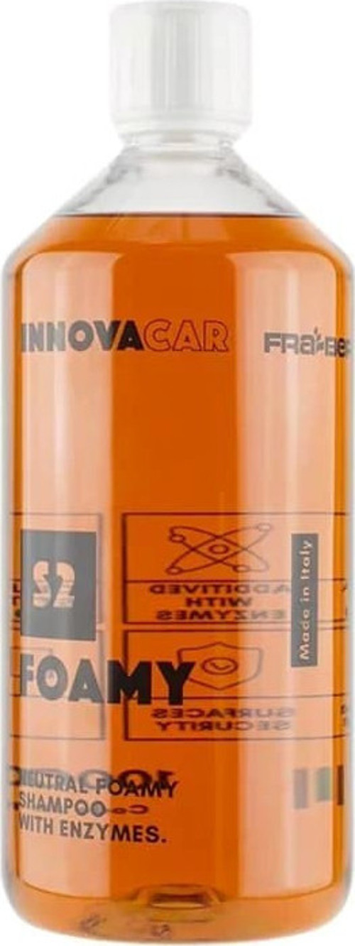 S2 FOAMY Enzimli PH Nötr Köpüklü Araç Yıkama Şampuanı Konsantre 1 LT