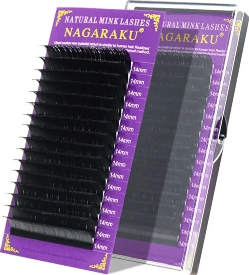 0,07C Kıvrım İpek Kirpik 14mm Uzunluk