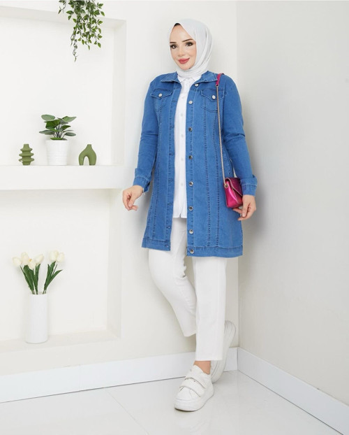 Mevsimlik İnce Kot Ceket