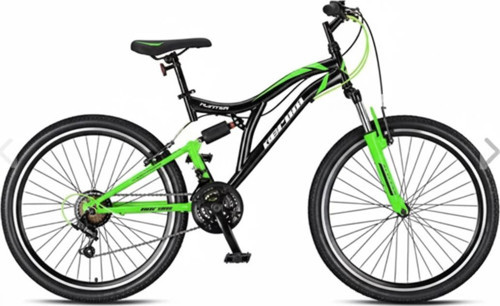 HUNTER - 26" - MTB - 16' - 21 Vites - V.B - Mat Siyah-Gri/Yeşil