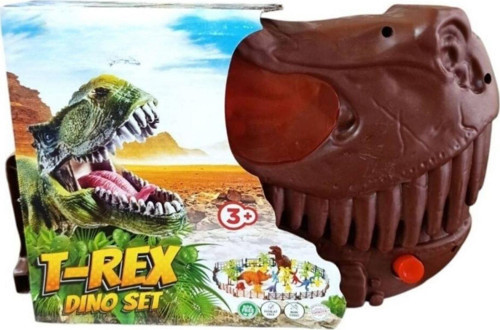26 Parça T-Rex Dino Set - Dinozor Oyun Alanı ve Koleksiyon Kutusu