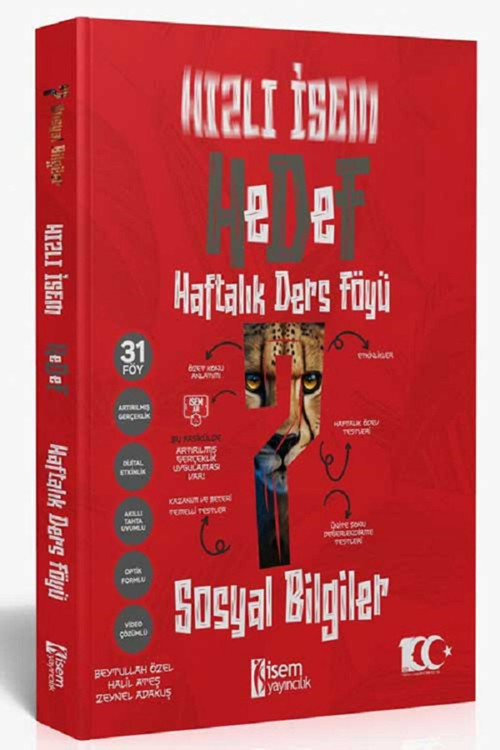 İsem Yayıncılık 7. Sınıf Hızlı İsem Hedef Sosyal Bilgiler Haftalık Ders Föyü