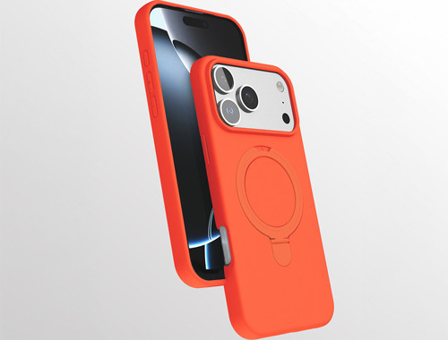 iPhone 17 Pro Max Kılıf Magsafe Şarj Özellikli Standlı Sensitive Touch Samara Kapak