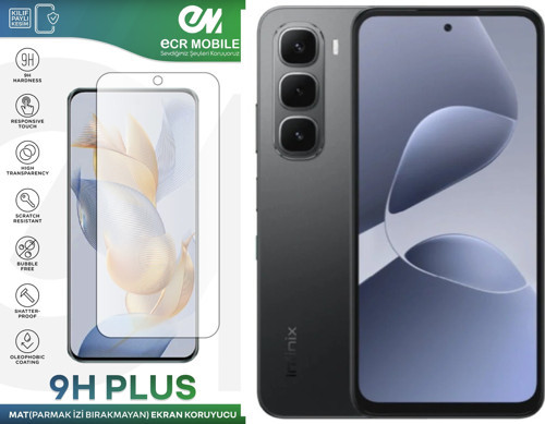 Infinix Hot 60i 4G ile Uyumlu Mat 9H Nano Ekran Koruyucu Parmak İzi Bırakmaz