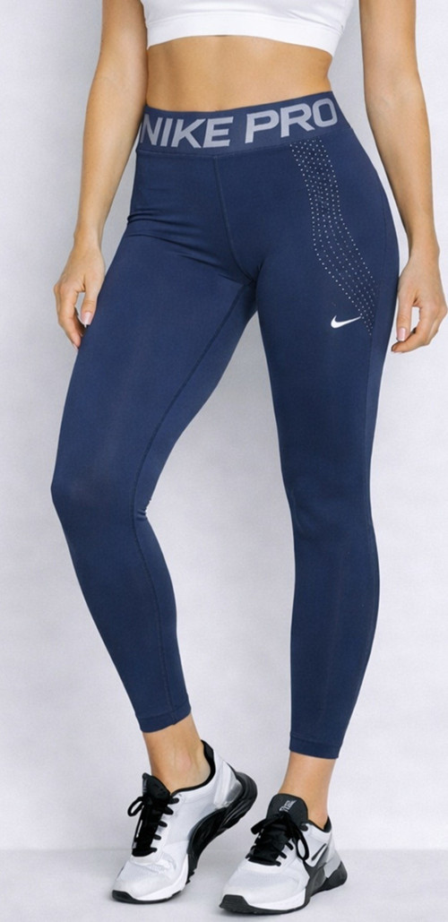 Pro Sculpt Dri-Fit 7/8 Training Women Navy Tight Kadın Antreman Tayt Lacivert
