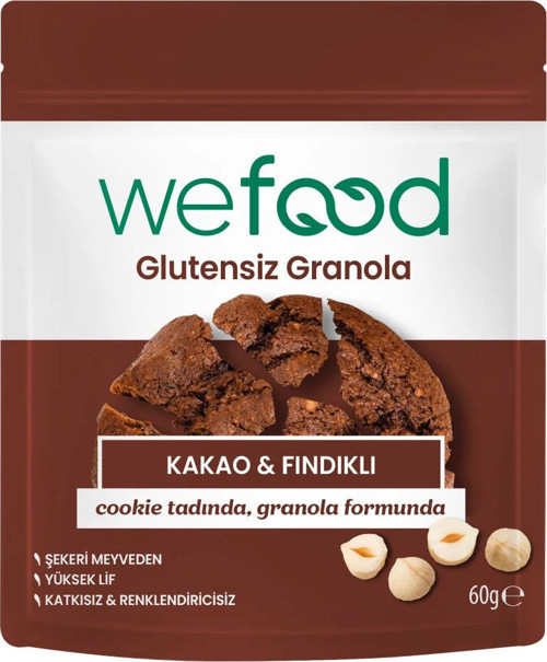 Glutensiz Granola Bites Kakao & Fındıklı 60 gr