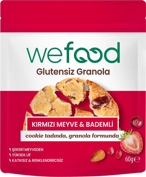 Granola Bites Kırmızı Meyve & Bademli 60 gr