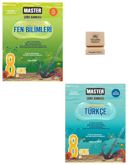 Okyanus LGS 8. Sınıf Master Fen Bilimleri ve Türkçe Soru Bankası + Telefon Standı