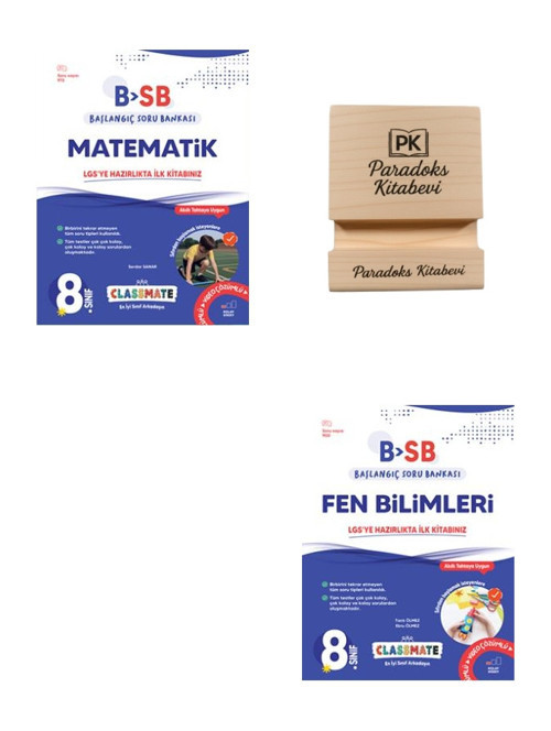 Okyanus LGS 8. Sınıf Classmate Matematik ve Fen Bilimleri Başlangıç Soru Bankası + Telefon Standı