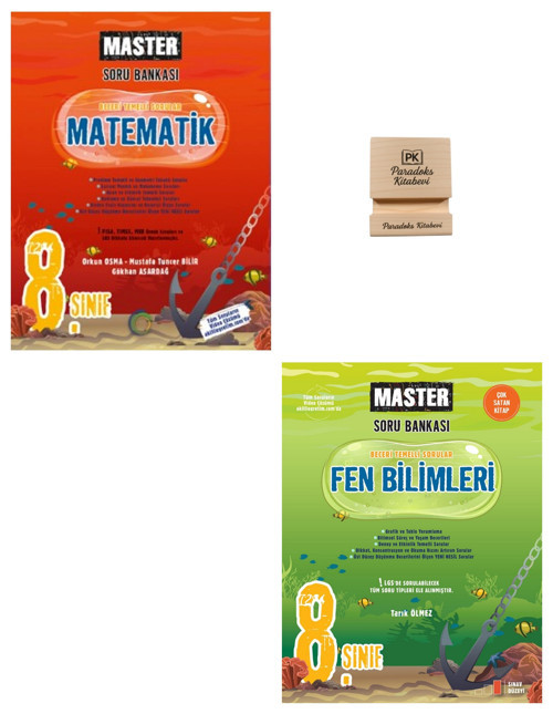 Okyanus LGS 8. Sınıf Master Matematik ve Fen Bilimleri Soru Bankası + Telefon Standı