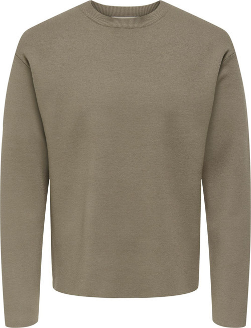 ONSCOOPER RLX LS 12 CREW KNIT Erkek Gri Kazak - 22032220