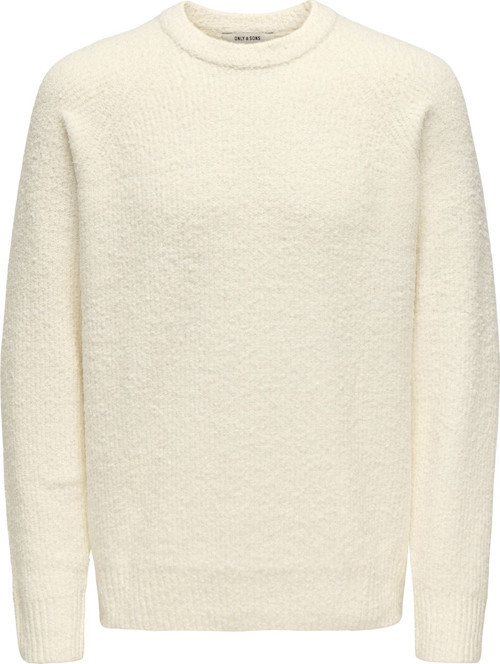 ONSDALE LIFE RLX LS RAGLAN KNIT Erkek Beyaz Kazak - 22035118